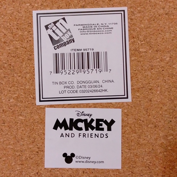 Mickey Minnie Mouse Metal Tin Cork Trivet Hot Plate - Picture 5 of 6